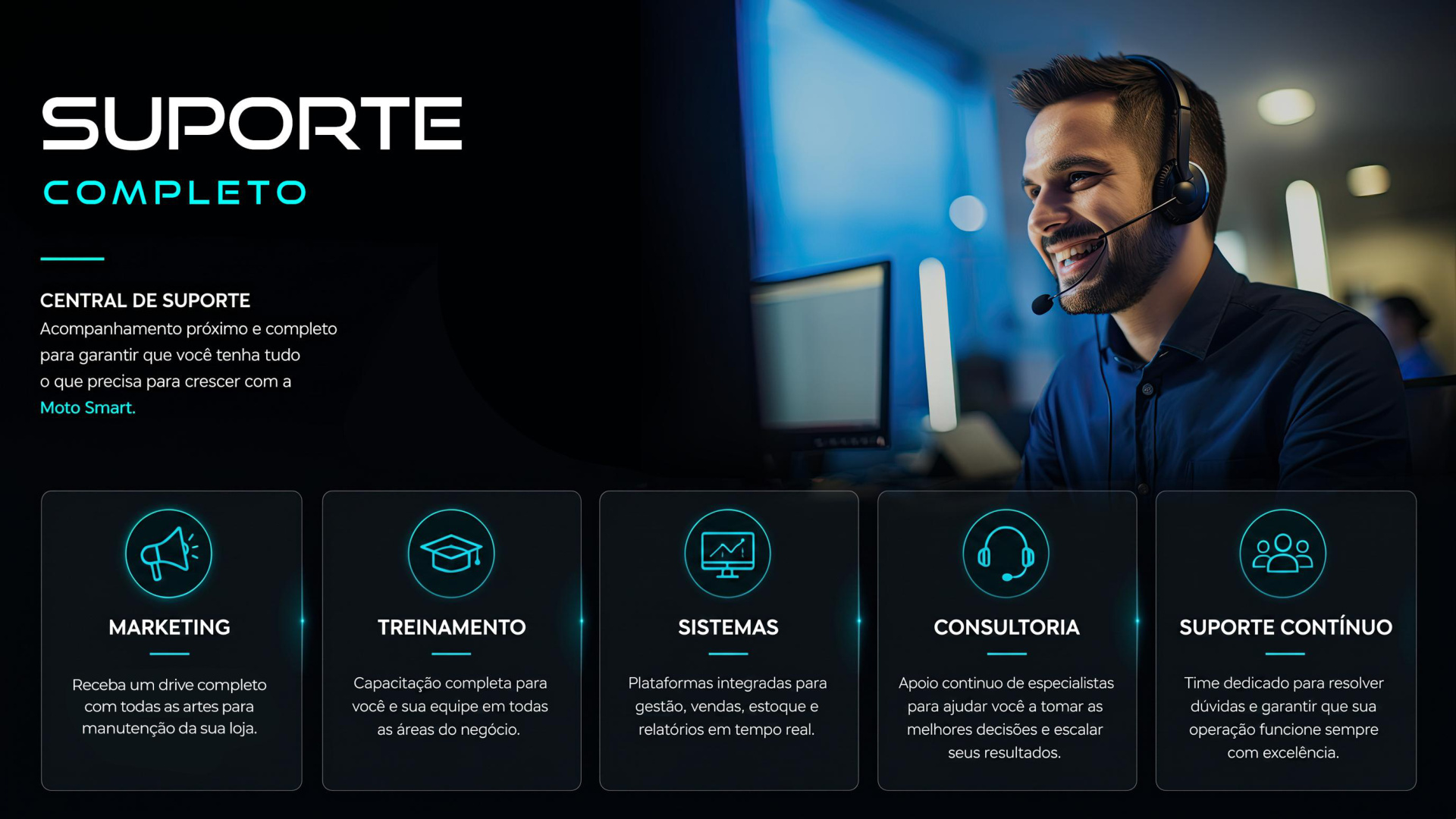 Suporte Completo MotoSmart